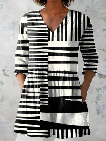 Niamh | Long Blouse with V-Neck