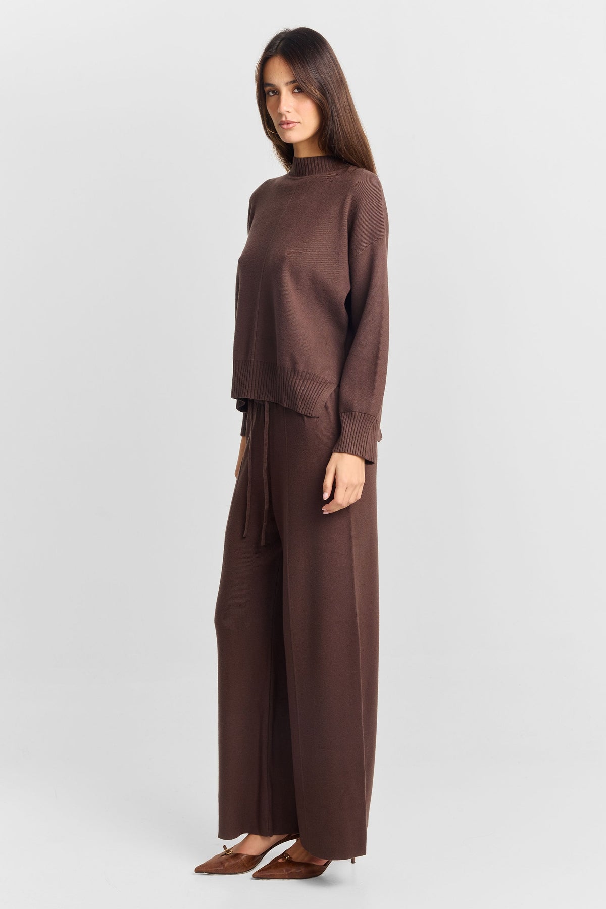 Céleste Knit Pant Brown