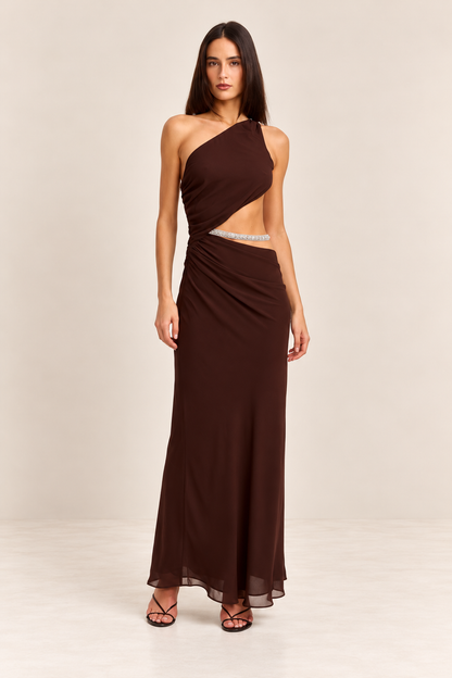 Ruby Maxi Dress Chocolate