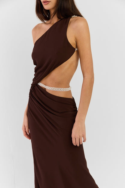 Ruby Maxi Dress Chocolate